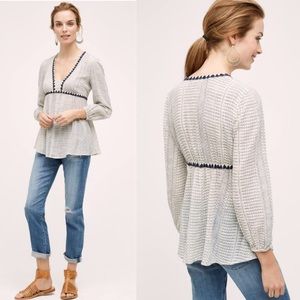 Anthropologie Kota Peasant Top